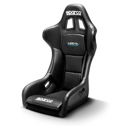 Sparco GRID-Q - Homologowany fotel wyścigowy FIA ze skóry czarnej