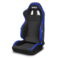Sparco R100 Fotel Rozkładany - Czarny & Niebieski