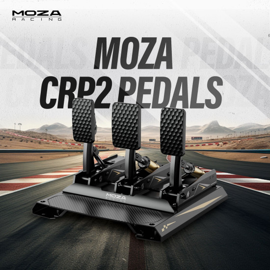 Pedały MOZA CRP2 z pedałem sprzęgła
