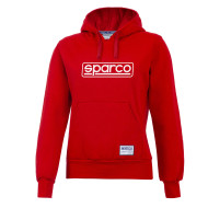 Bluza z kapturem damska Sparco Frame – czerwona