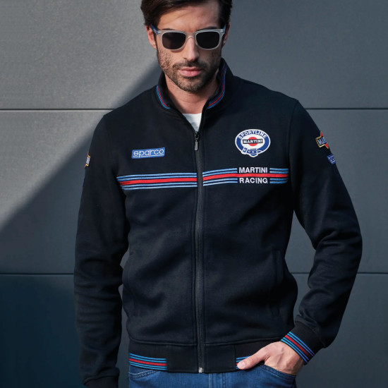 Męska bluza rozpinana Martini Racing – czarna