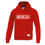 Męska bluza z kapturem Sparco Frame – czerwona