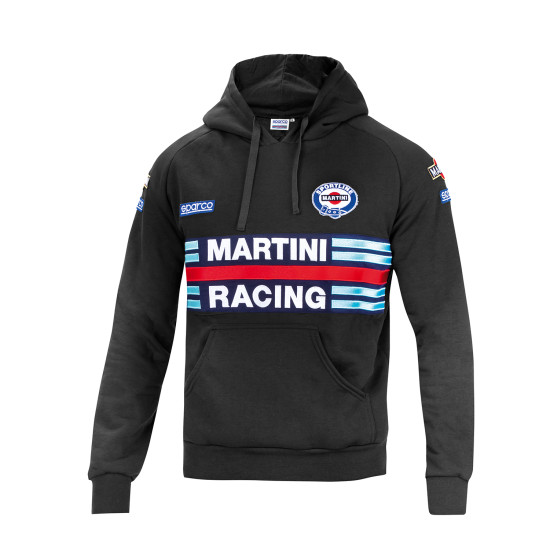 Męska bluza z kapturem Sparco Martini Racing – czarna
