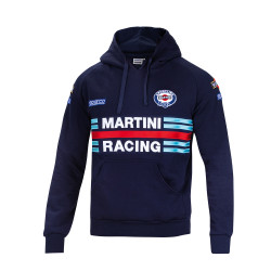 Męska bluza z kapturem Sparco Martini Racing – granatowa