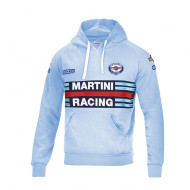 Męska bluza z kapturem Sparco Martini Racing – jasnoniebieska