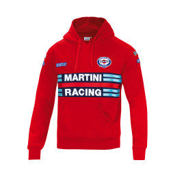 Męska bluza z kapturem Sparco Martini Racing – czerwona