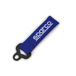 Sparco Skórzany Uchwyt na Klucze - Niebieski