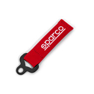 Sparco Skórzany Uchwyt na Klucze - Czerwony