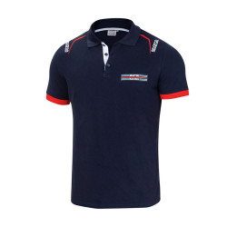 Koszulka polo z haftami Martini Racing – granatowa