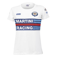 Damska koszulka Sparco Martini Racing – biała