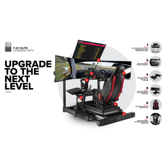 F-GT Elite Aluminium Simulator Chassis - iRacing Edition