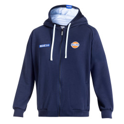 Gulf Bluza z kapturem na zamek - Granatowy