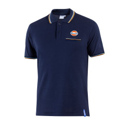 Gulf Polo Piquet Pocket - Granatowy