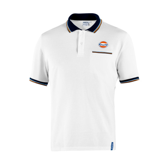 Gulf Polo Piquet Pocket - Biały