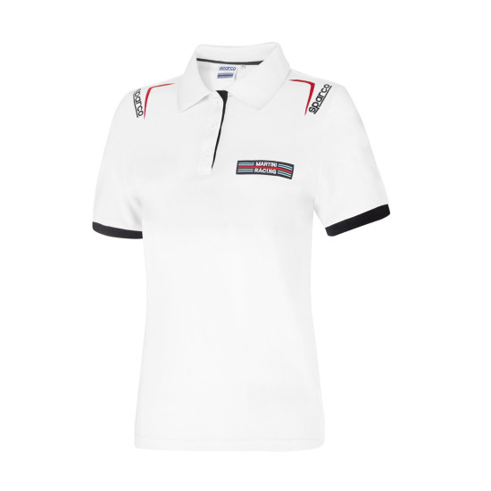 Damska koszulka polo Martini Racing od Sparco - Biała