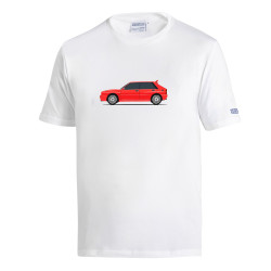 Lancia Delta HF Koszulka - Biały / Czerwony