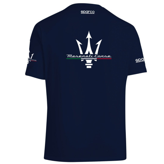 Maserati T-Shirt by Sparco - Granatowy