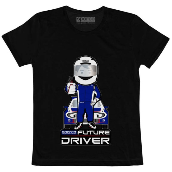 T-shirt Future Racer by Sparco - Czarny