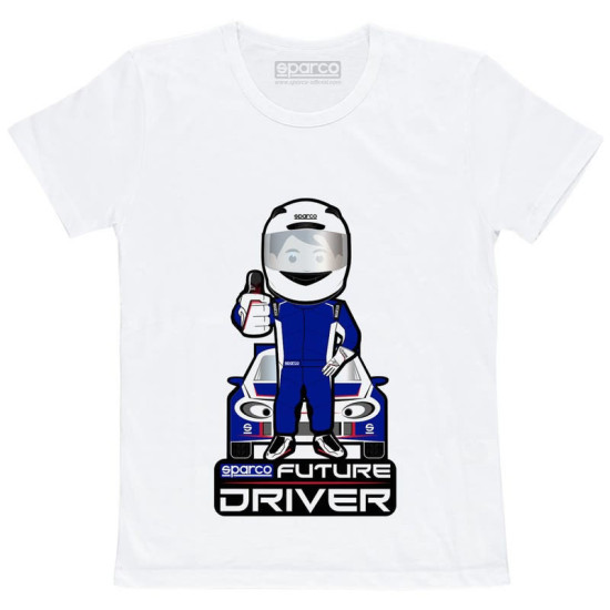 T-Shirt Future Racer by Sparco - Biały