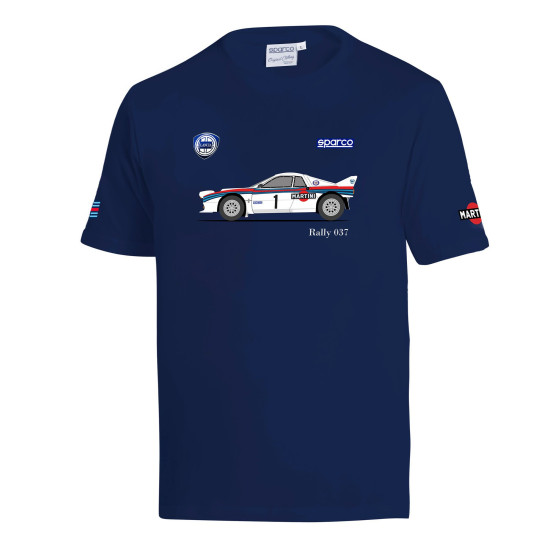 Koszulka Lancia 037 Rally Martini Racing - Granatowy
