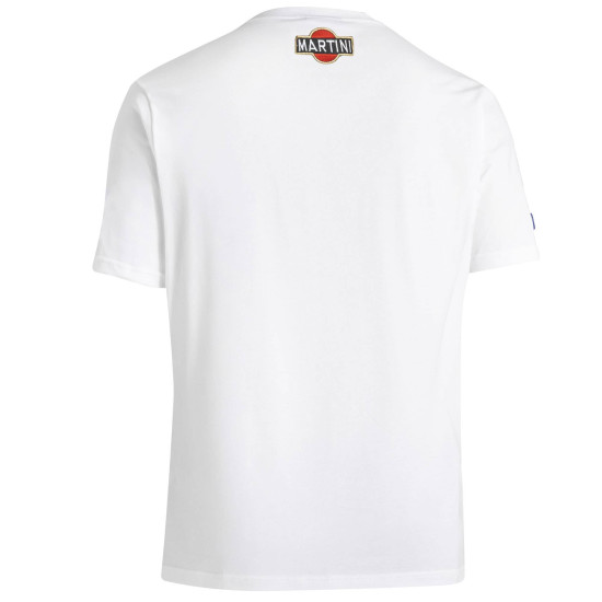 T-Shirt Martini Racing Duże Logo - Biały