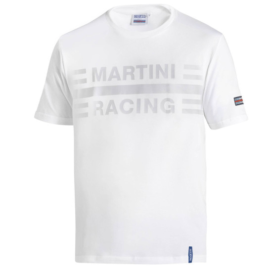 T-Shirt Martini Racing Duże Logo - Biały